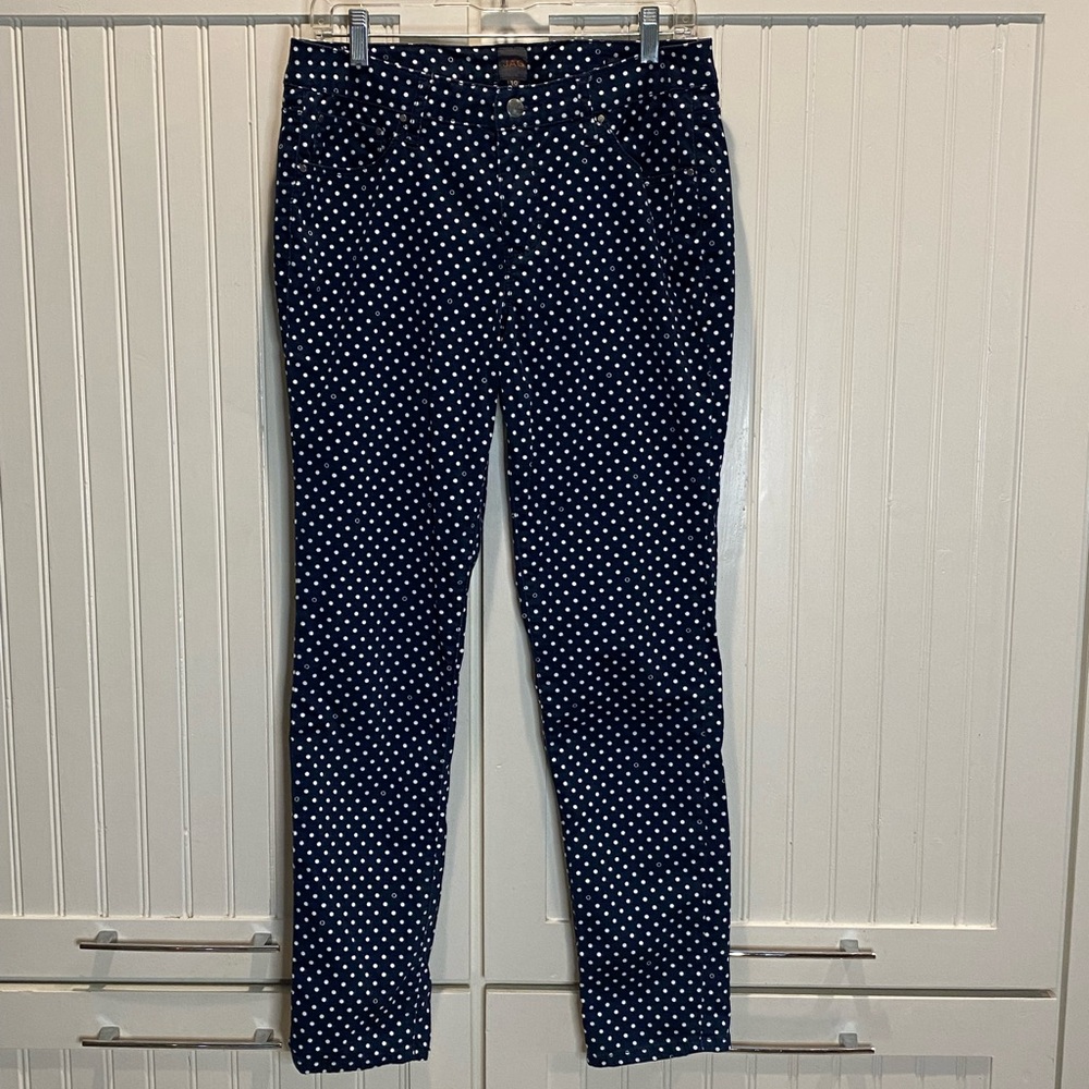 Jag Skinny Dotted Pants - 10